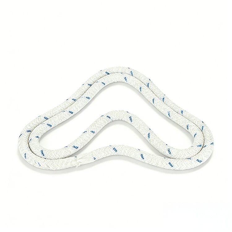 White Braided Utility Rope with Blue Accents - 图片 3
