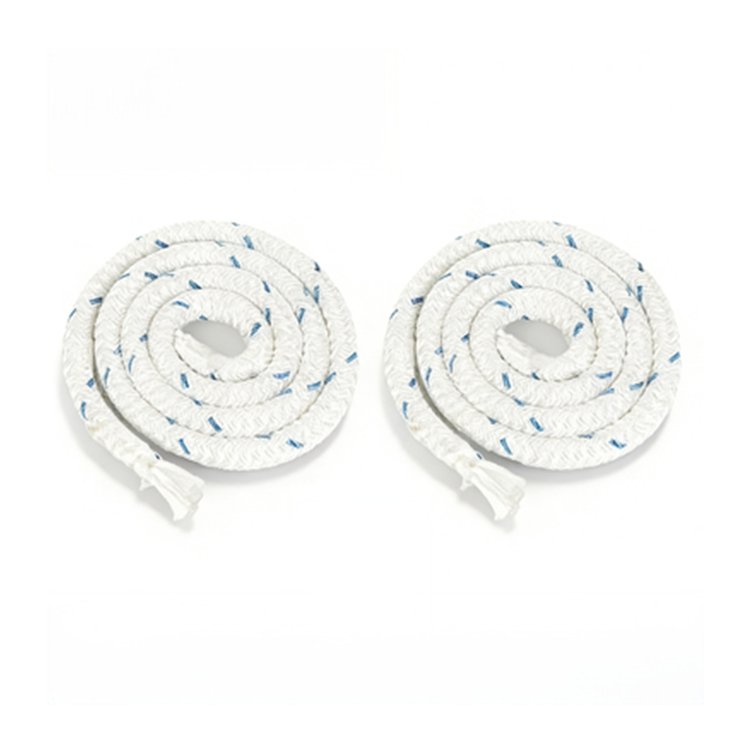 White Braided Utility Rope with Blue Accents - 图片 5