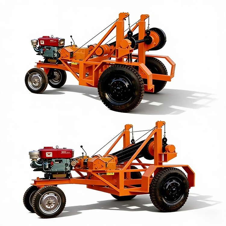 Portable Cable Winch Trailer for Heavy-Duty Tasks - 图片 9