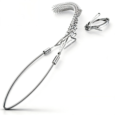 Cable Pulling Grip with flexible eye and woven mesh body