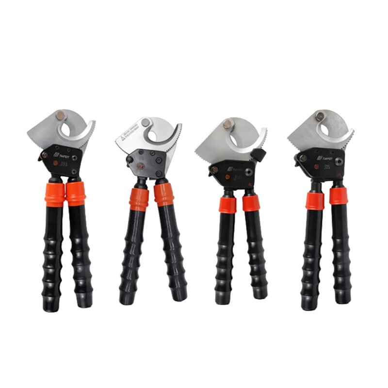 Ratcheting Cable Cutter lineup with four front-view models