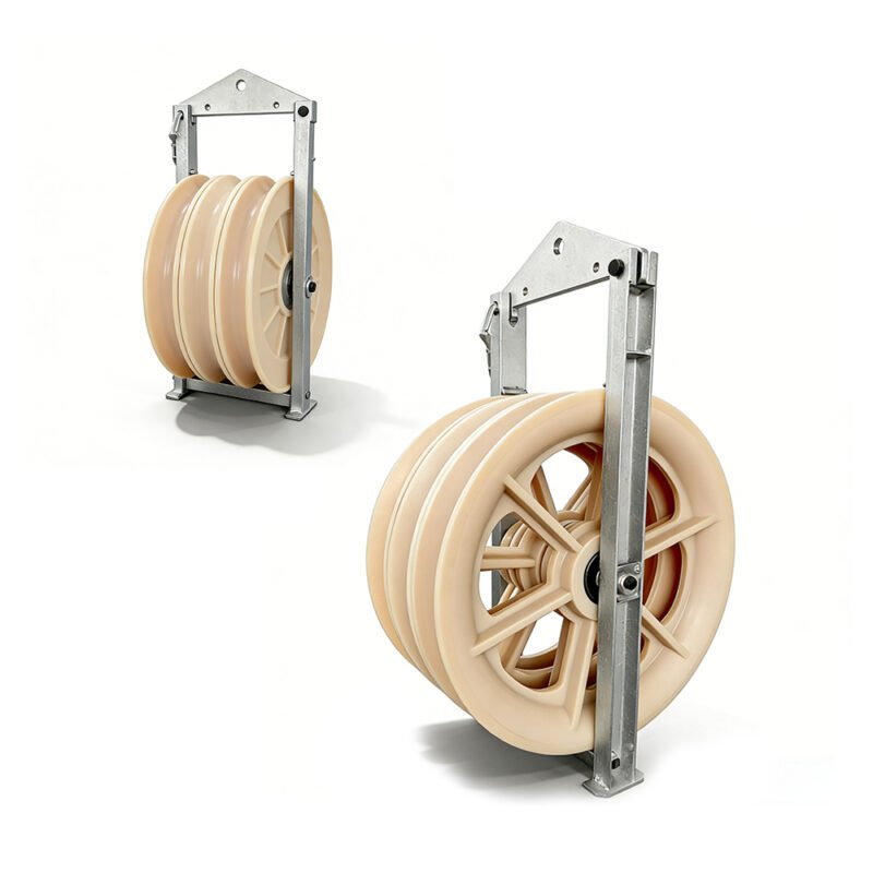 Cable Pulley Block comparison image for stringing and pulling work