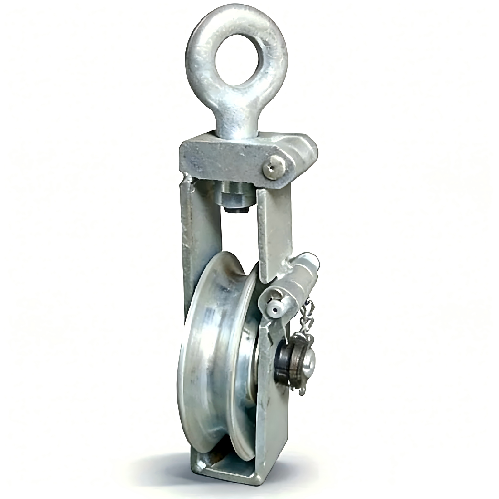 single sheave pulley block side view