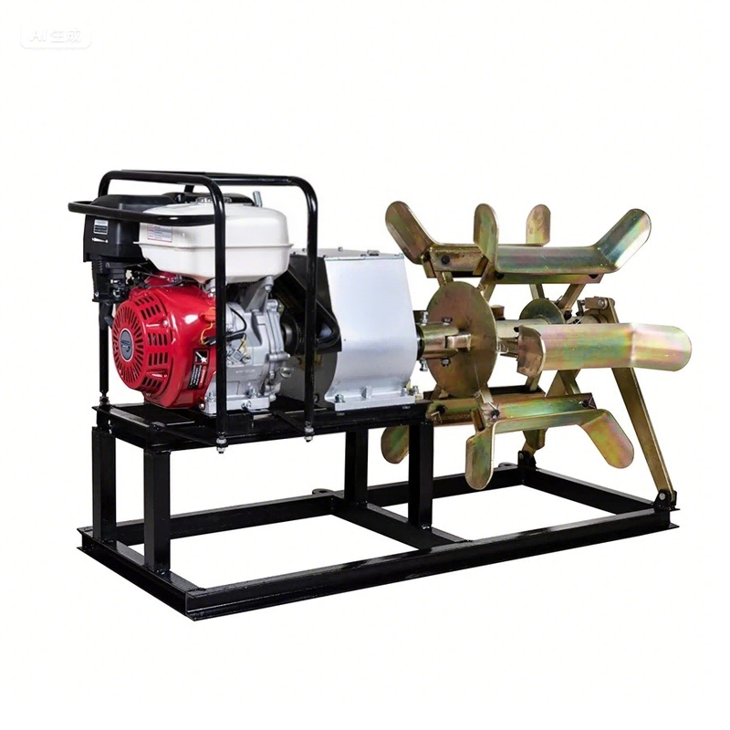gasoline engine cable reel winder machine