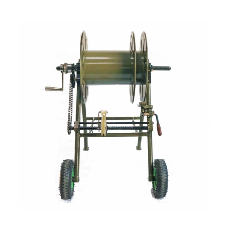 portable cable reel stand angled product view