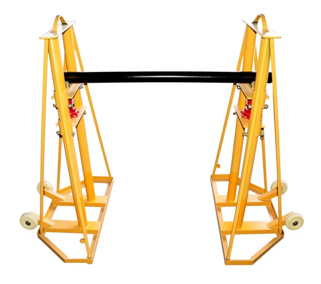 reel jack stand set for cable reel lifting