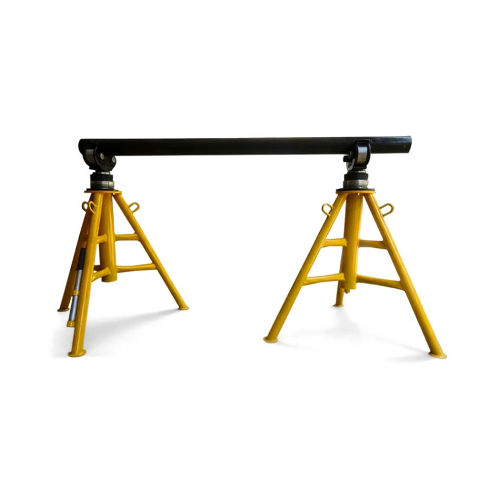 cable reel jack stand set with support shaft for cable drum lifting