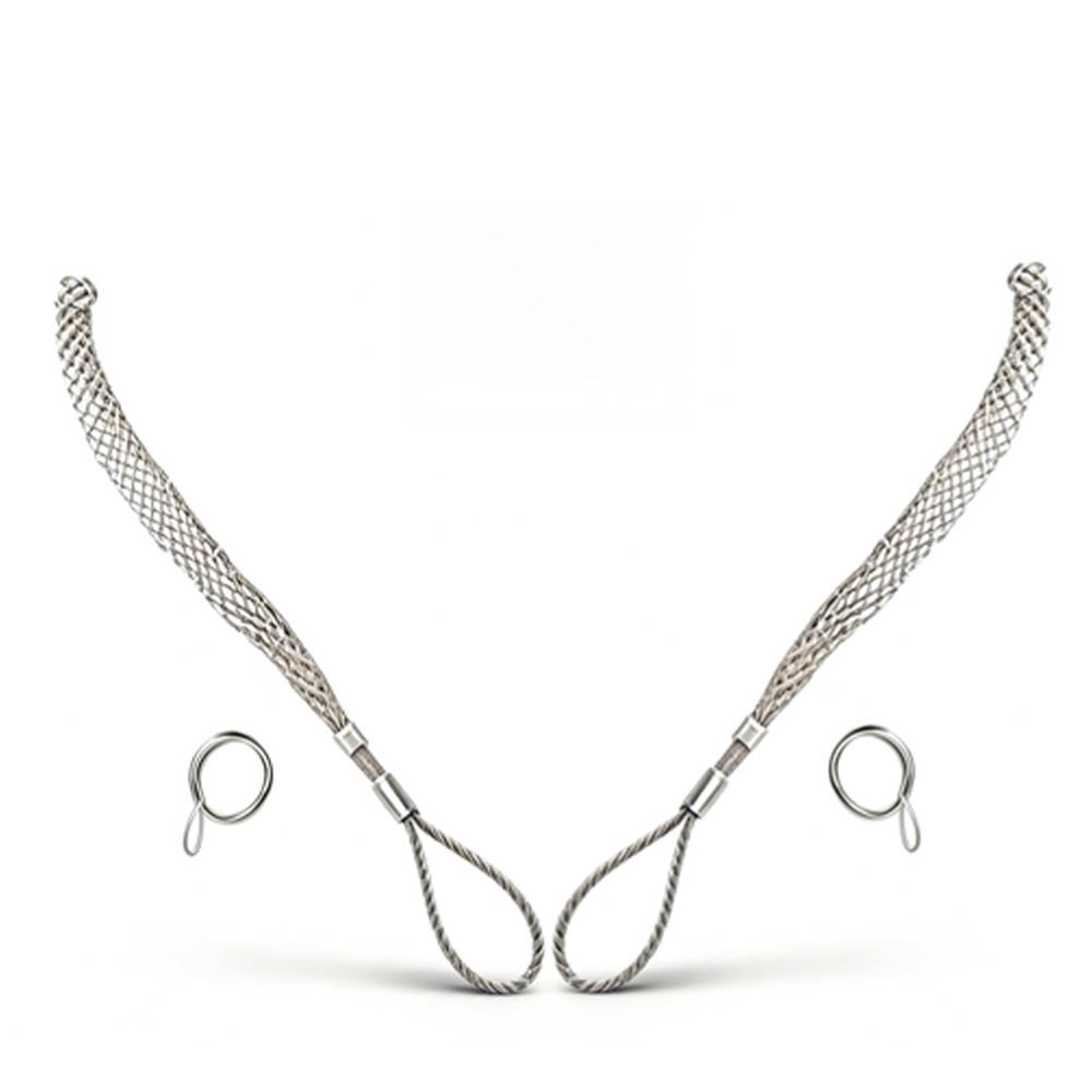 Pulling Sock detail image with woven mesh and loop end