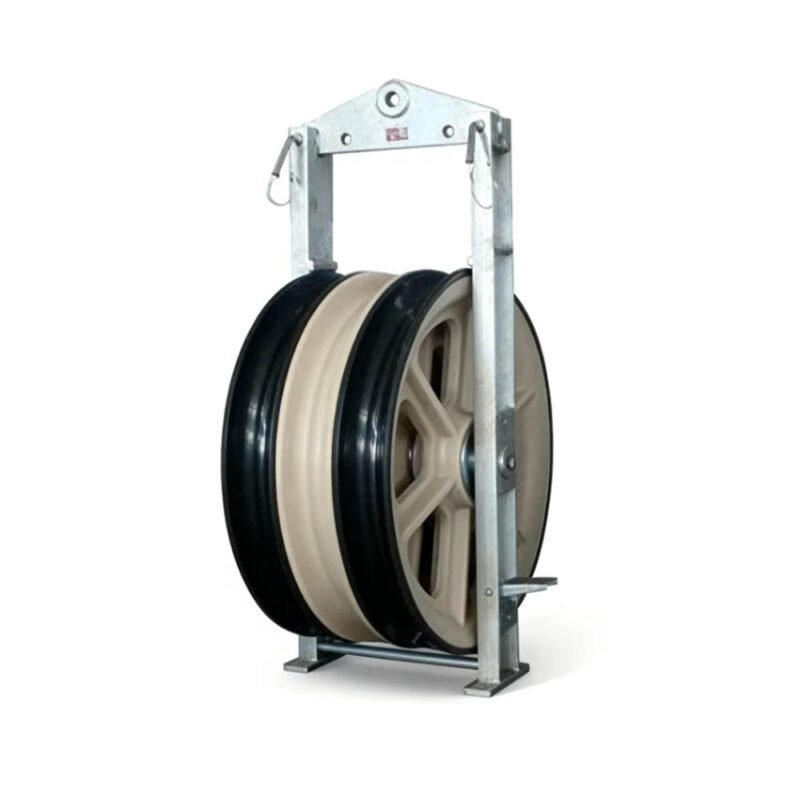 Front view of Three Sheaves Stringing Block