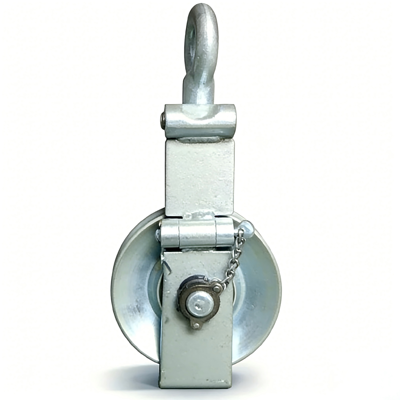 swivel eye snatch block front view