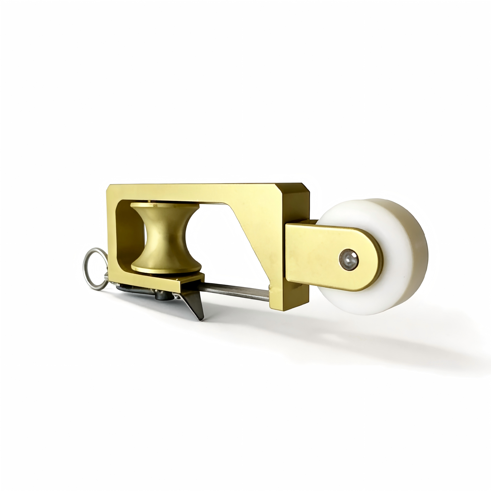 Bridge type cable laying roller angle view with pulley frame and guide wheel