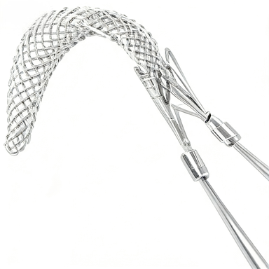 Wire Mesh Grip close-up showing braided cable sock head