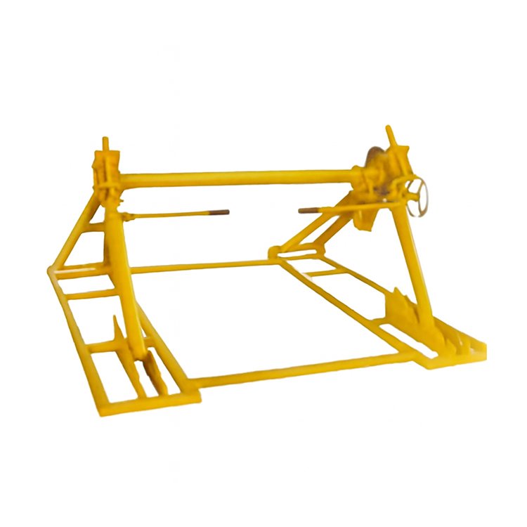 Cable Payoff Stand yellow frame for reel payout