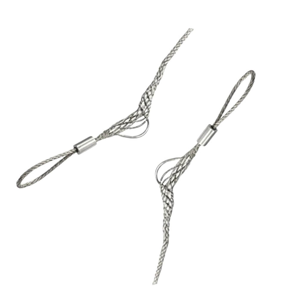 offset eye cable grips shown from different angles with braided mesh body