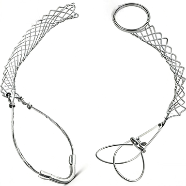 Pulling Sock pair with loop end mesh structure