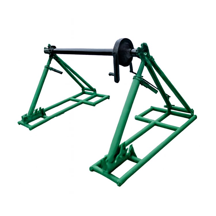 Cable Reel Stand angled view for cable drum support