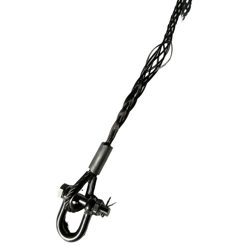 Single Eye Cable Grip front view with braided pulling body