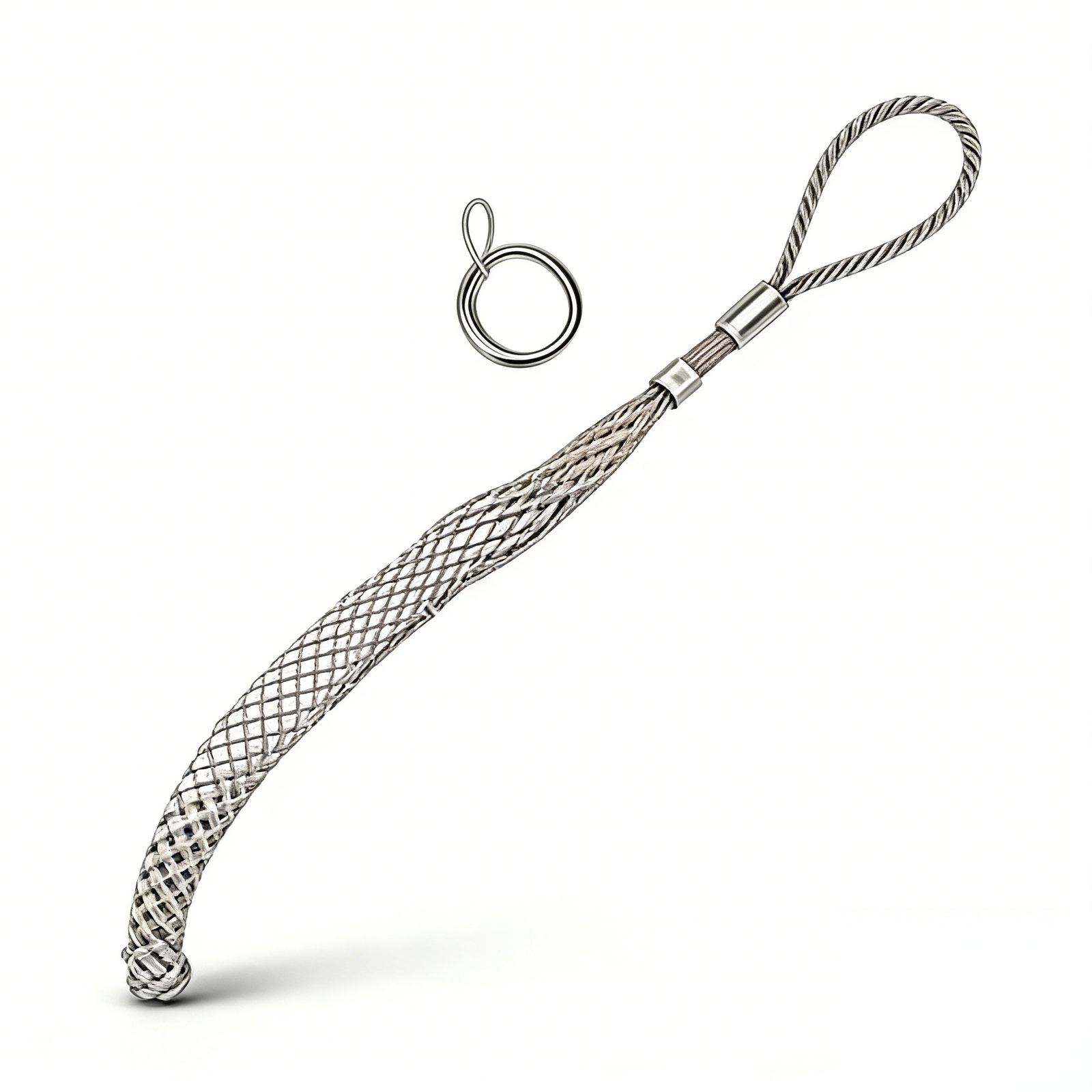 Cable Pulling Grip single eye woven mesh cable sock