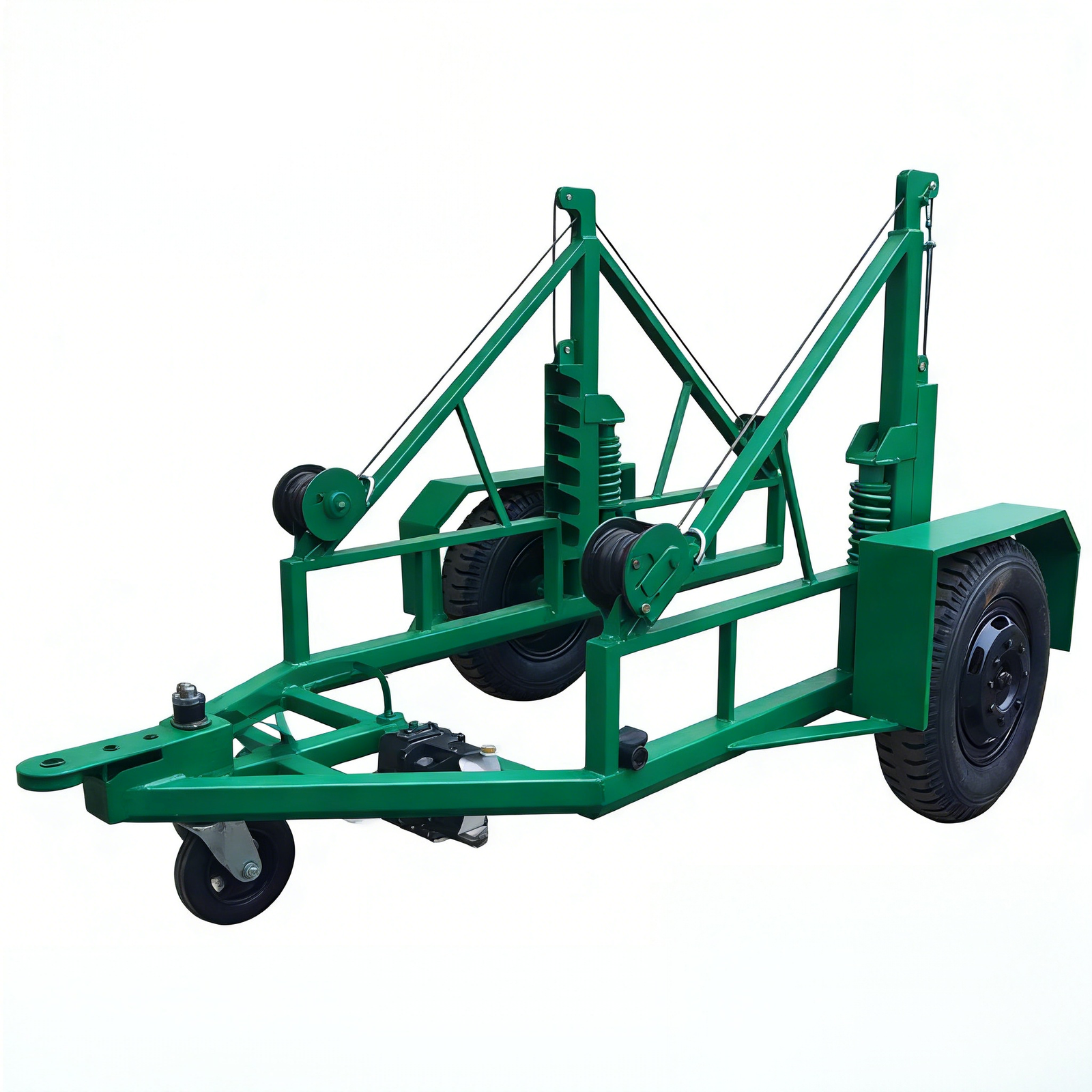 Reel Trailer frame view for cable reel support