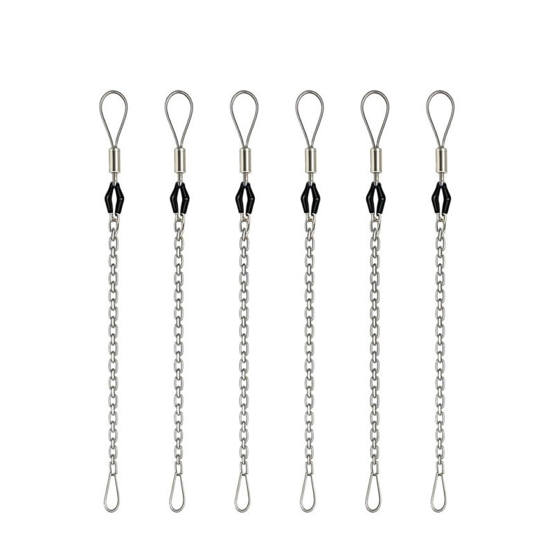 Flexible eye pulling grip full view with curved chain body