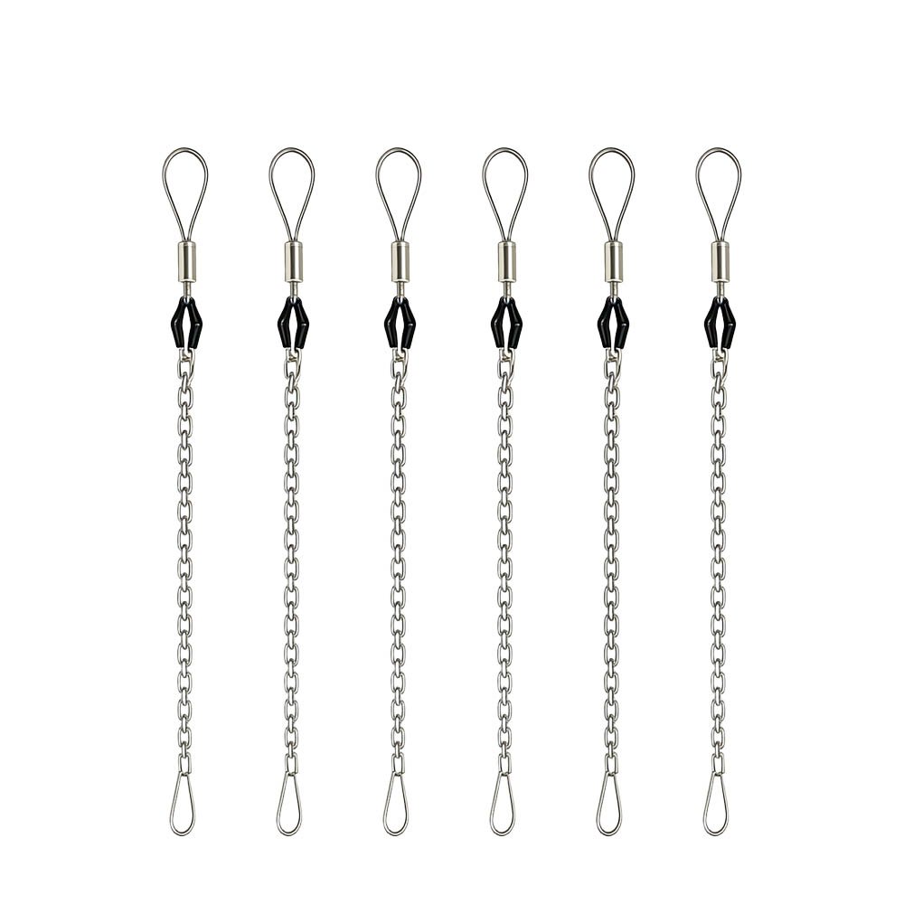 Flexible eye pulling grip full view with curved chain body