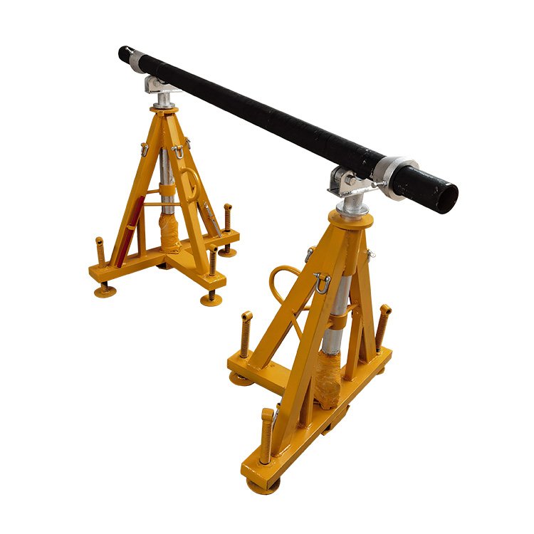 hydraulic cable drum jack stand pair for reel handling
