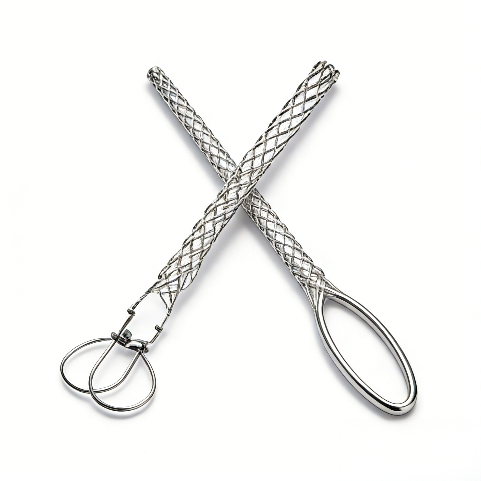 Wire Pulling Sock upright and flat product view on white background