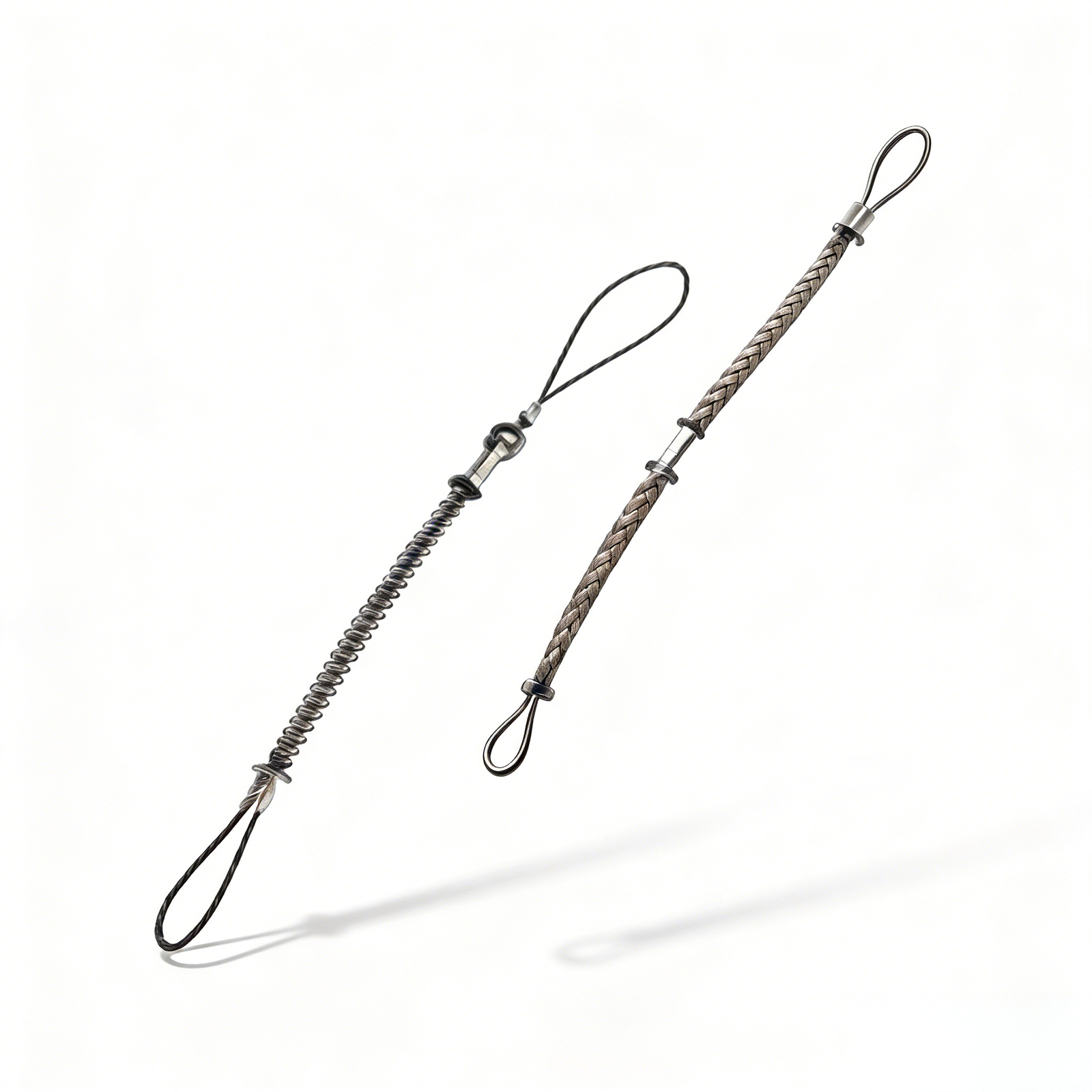 floating spring pulling grip and braided cable sock with soft shadow