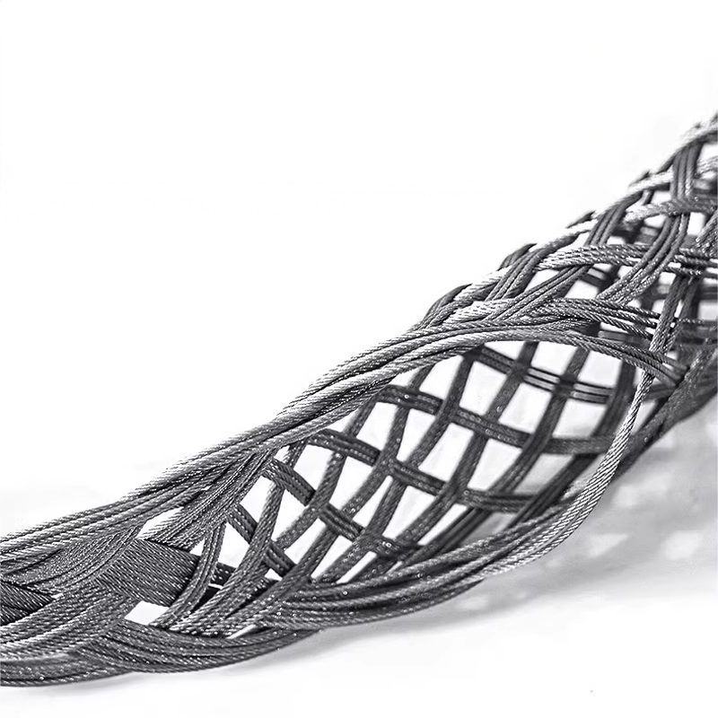 Cable Stocking close-up of woven mesh detail