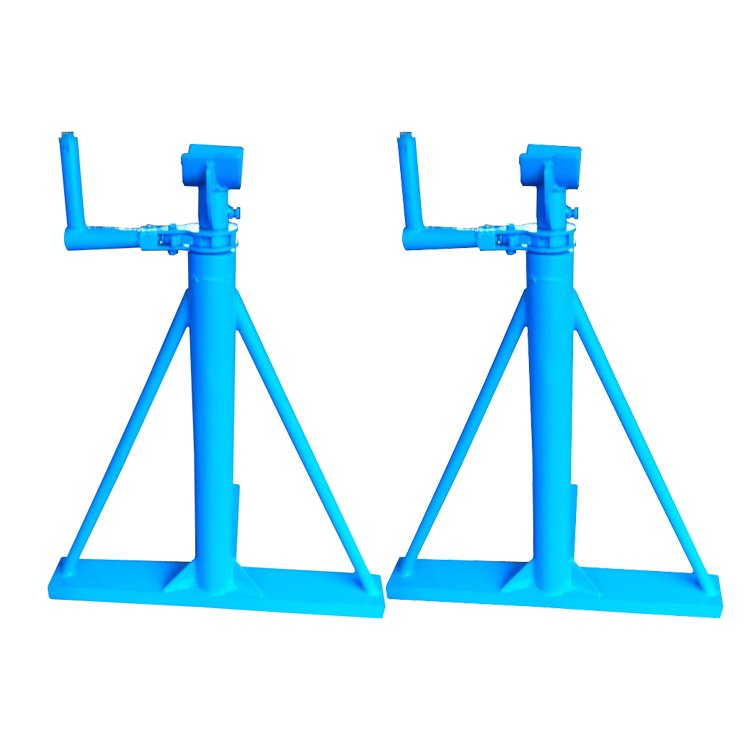 3D model of cable drum jack stand pair