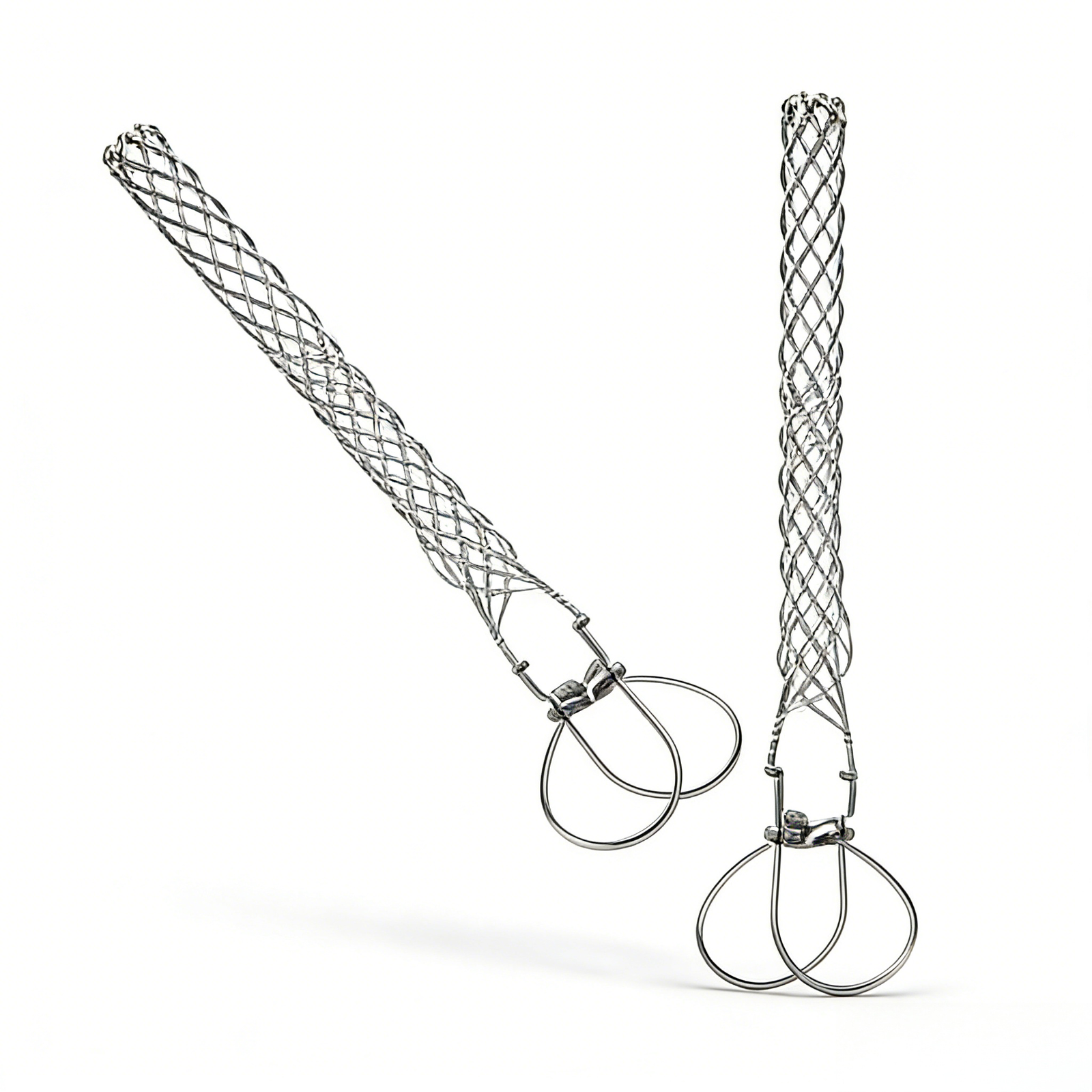 Cable Stocking pair display with wire mesh pulling structure