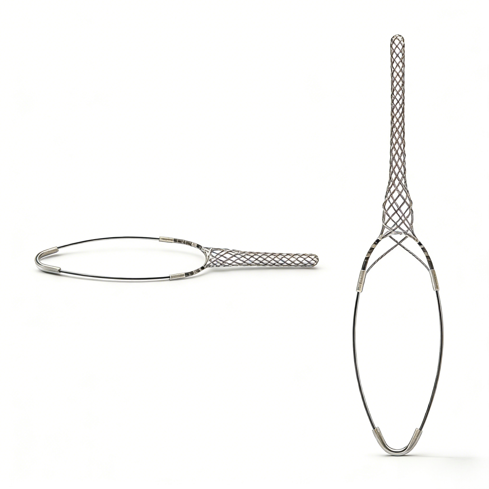 cable pulling grip comparison empty grip and grip on cable