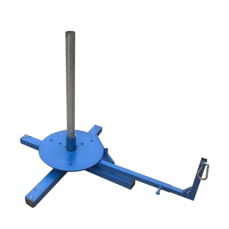 Cable reel turntable base detail with rotating support structure