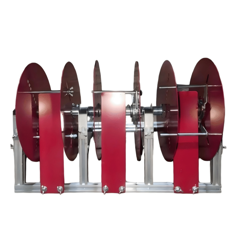Cable Reel Stand angled product view for organized multi-reel cable support