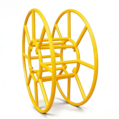 ellow steel cable reel drum for industrial reuse