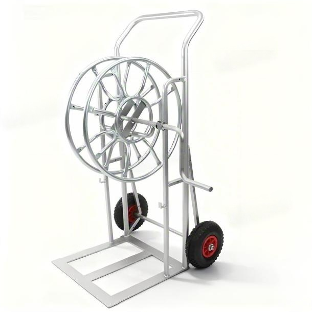 cable drum trolley upright display view
