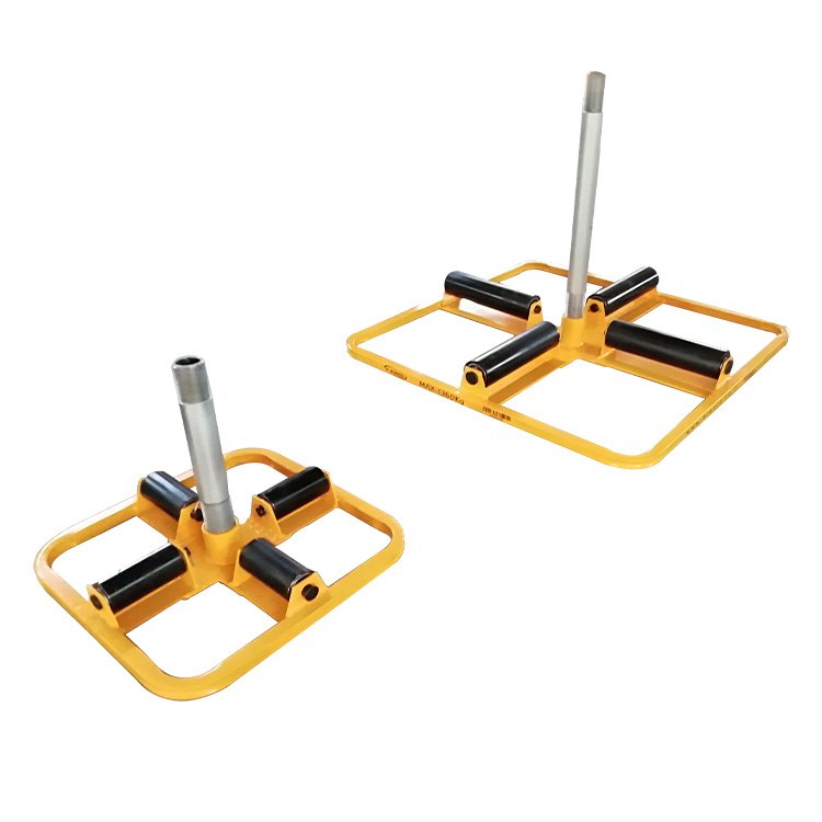 Cable Drum Turntable close-up with roller support base