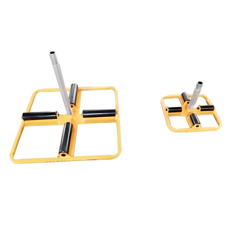 Wire Spool Rack and cable reel stand shown in two views