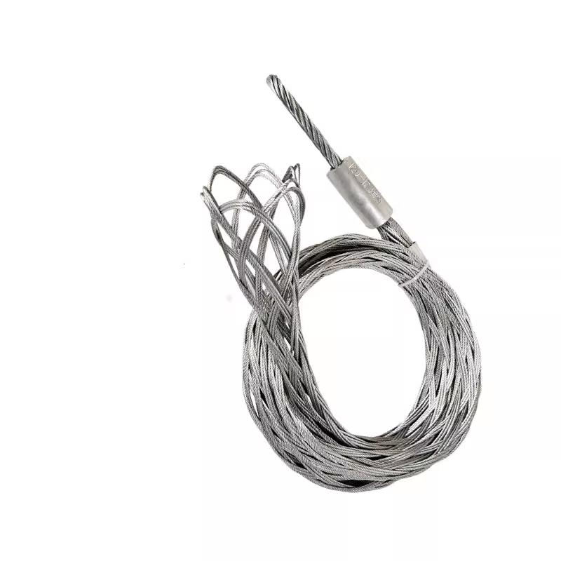 Wire Pulling Grip coiled braided mesh pulling accessory