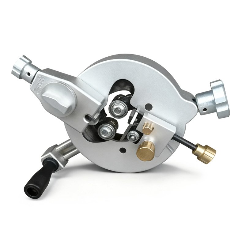 cable stripping tool front view for outer jacket removal