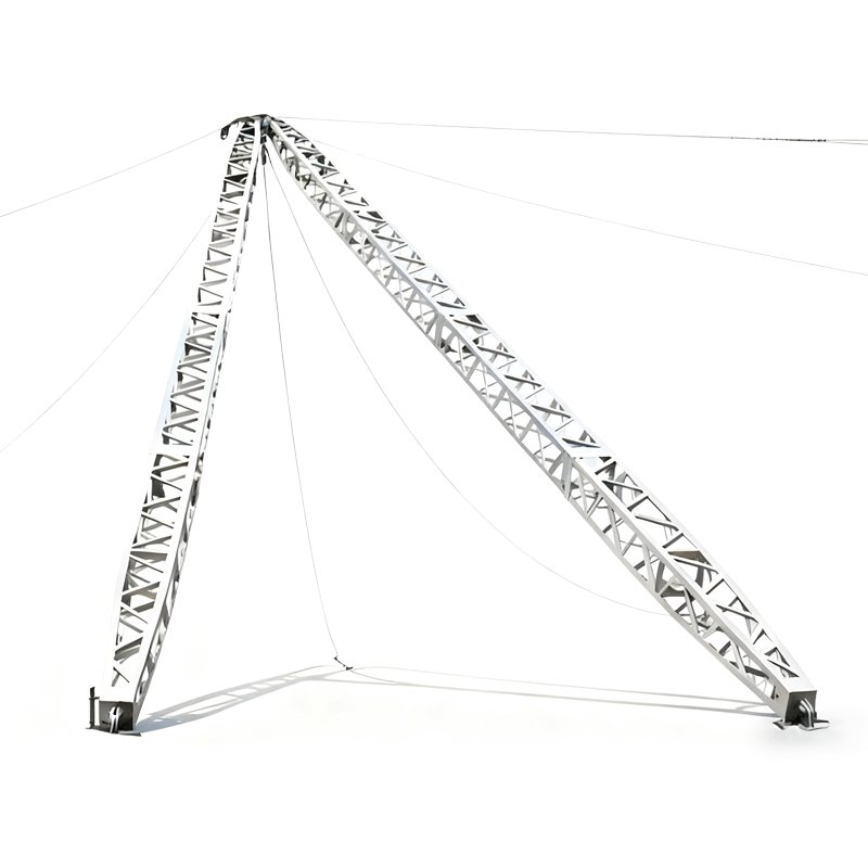 front view of Tower Erection Gin Pole support frame