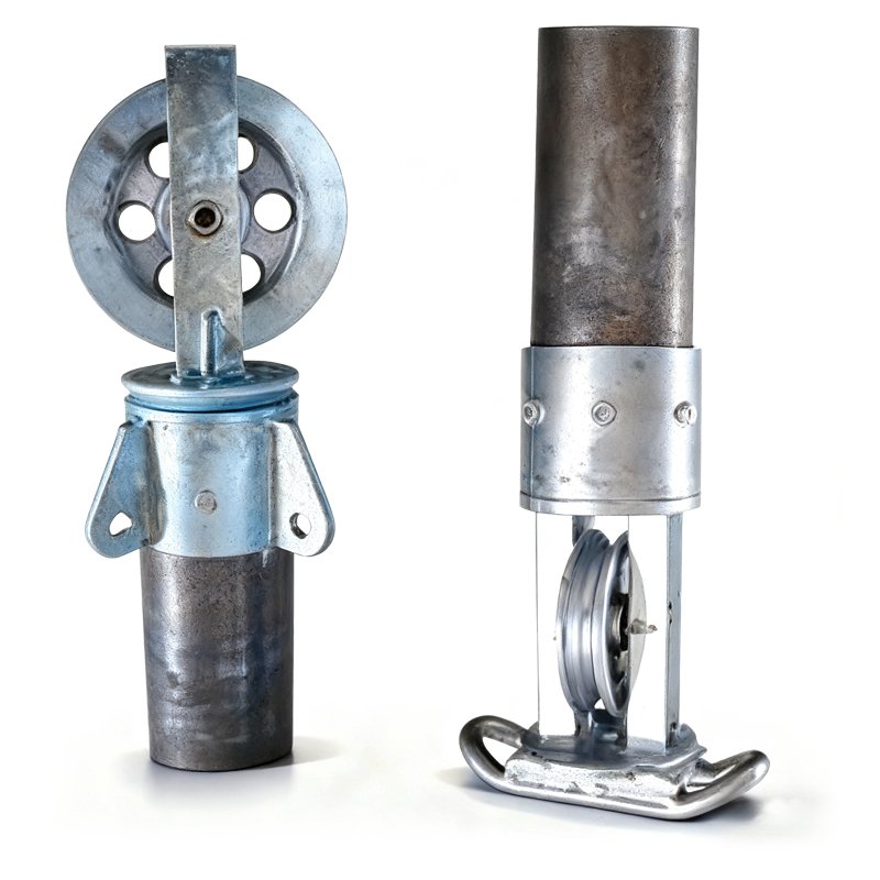 Aluminum Inner-Suspended Tubular Gin Pole side profile