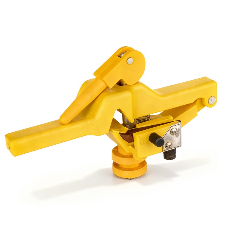 Overhead Cable Stripper side view for cable preparation