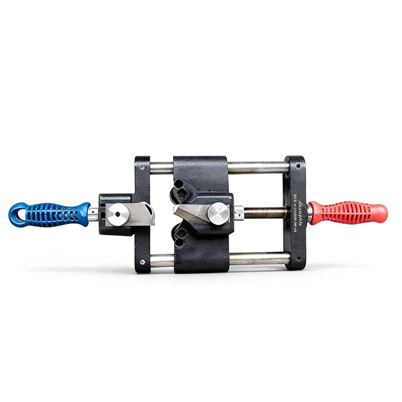 Main Insulation & Outer Semi-Con Stripping Tool front view for high voltage cable preparation