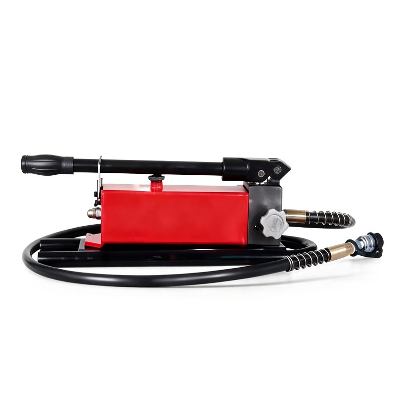 High pressure hydraulic hand pump angled product photo