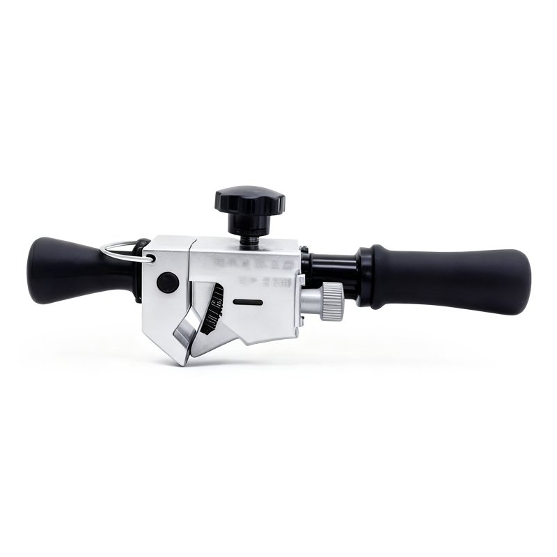 Round Cable Jacket Stripper front view with adjustable body and black handles
