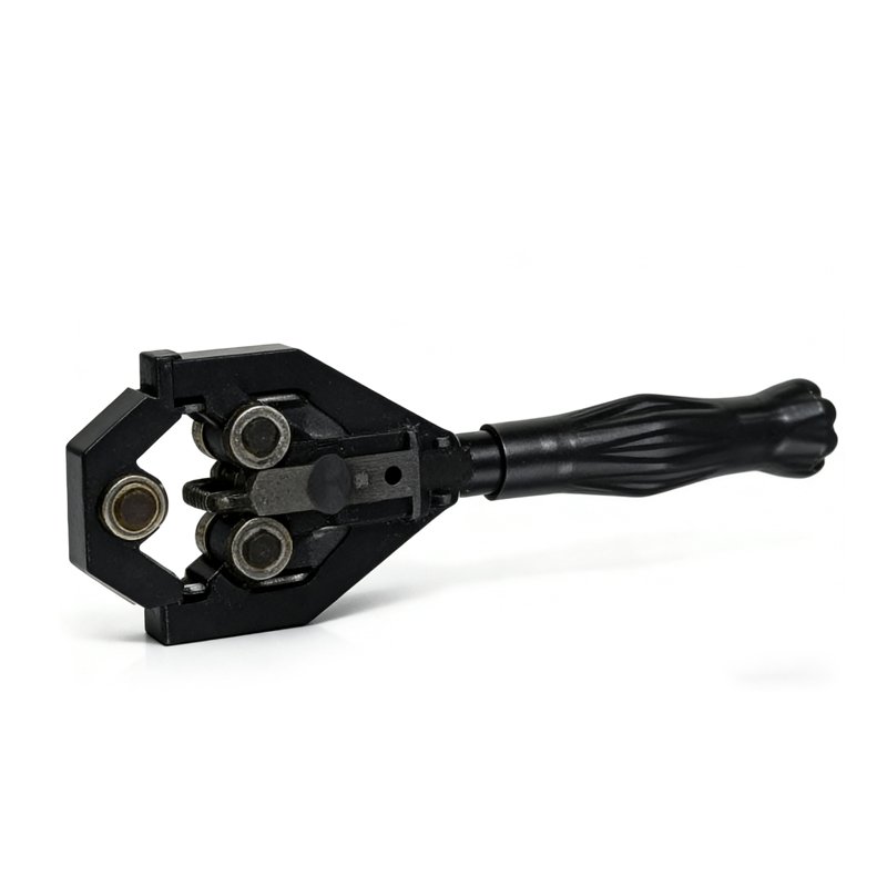 Cable Stripper front view manual insulation removal tool Rotary Cable Stripper front profile on white background