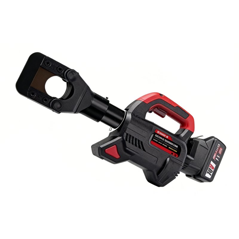 Clean studio product photo highlighting the body shape, handle, battery pack, and cutting head from the side.