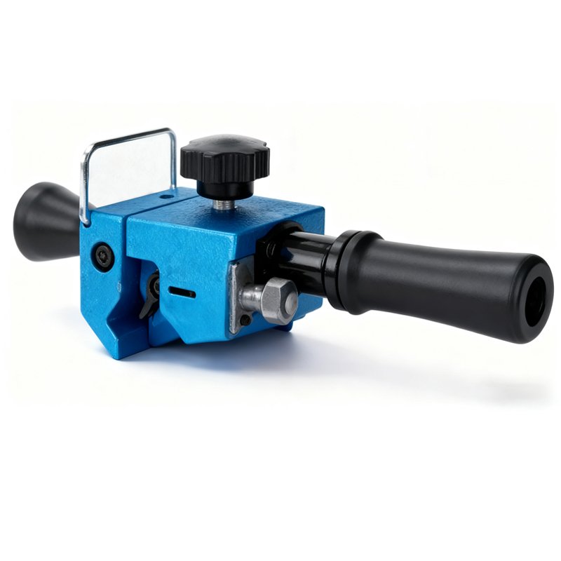 Cable Stripper right angled view for utility cable semi-con prep