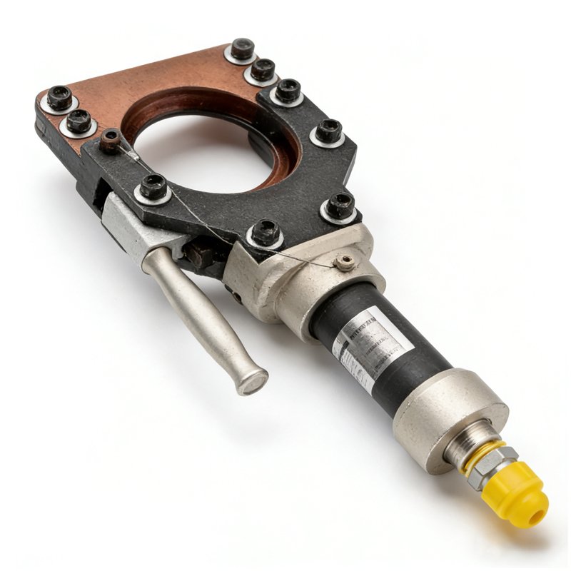 Hydraulic cable cutter front view